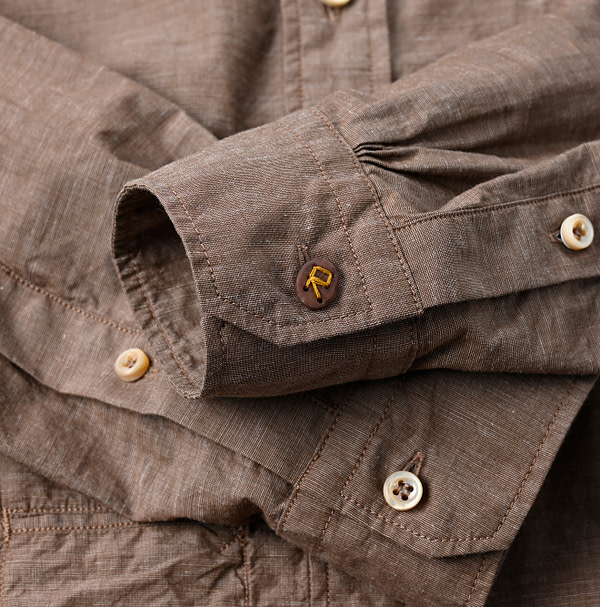 Hakeme 908 Ocean Button Down Shirt Detail