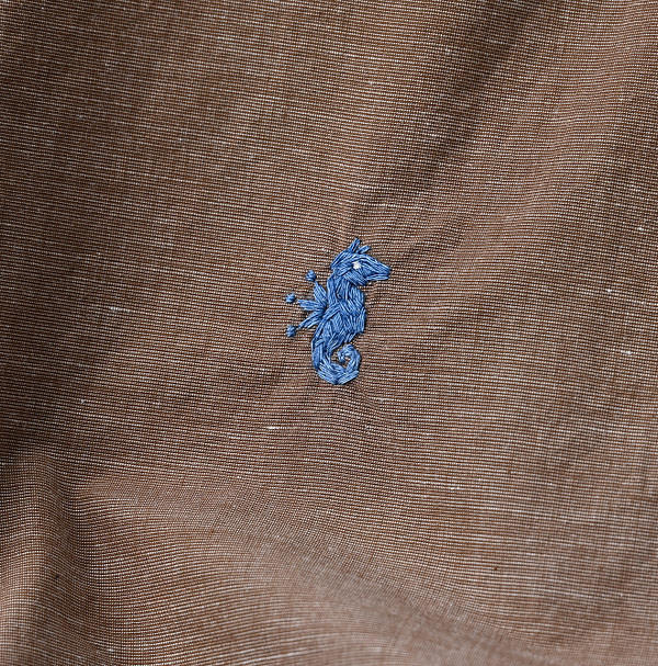 Hakeme 908 Ocean Button Down Shirt Detail