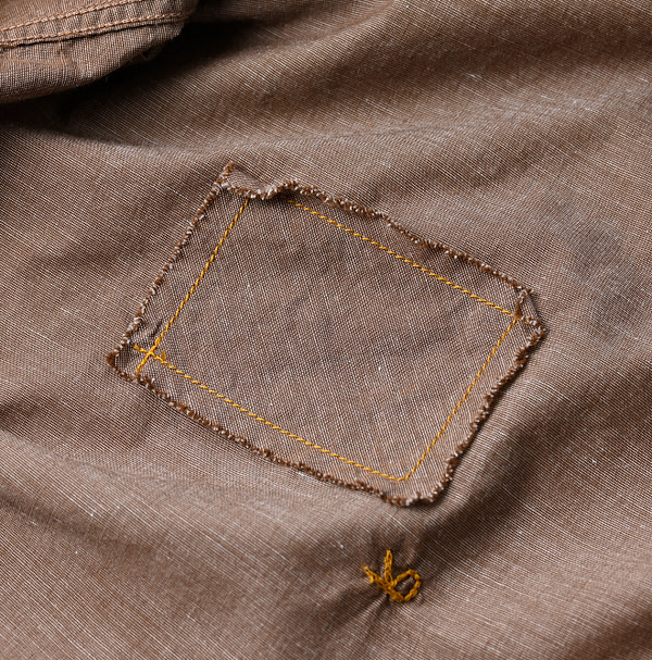 Hakeme 908 Ocean Button Down Shirt Detail