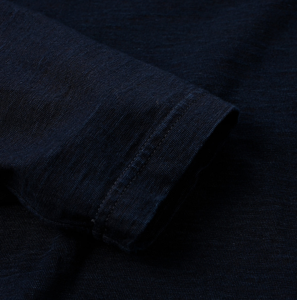 Indigo 908 Ocean T-shirt Long Sleeve Detail