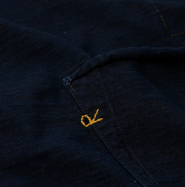 Indigo 908 Ocean T-shirt Long Sleeve Detail