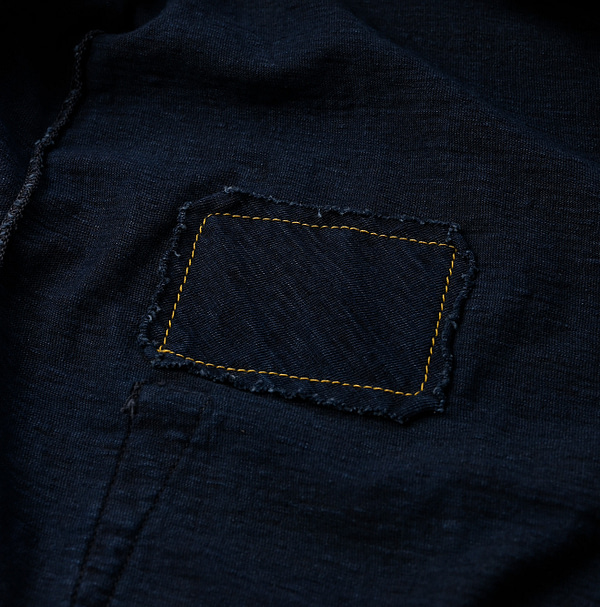 Indigo 908 Ocean T-shirt Long Sleeve Detail