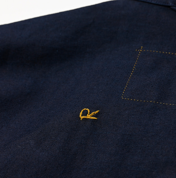 Indigo Supima OX 908 8-knot All Detail