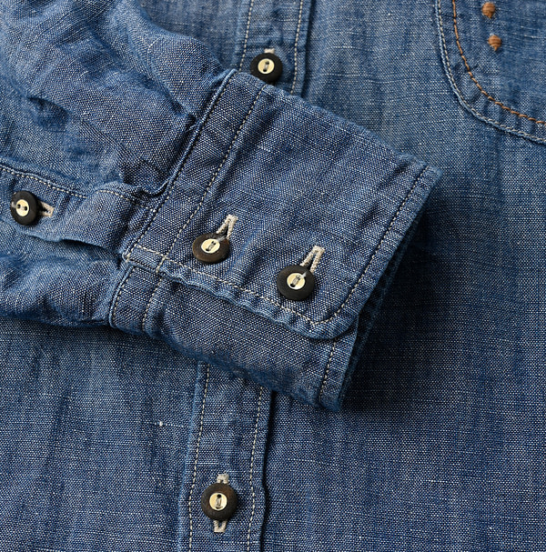 Cotton Linen Dungaree Petite Eastern Shirt Sei Detail