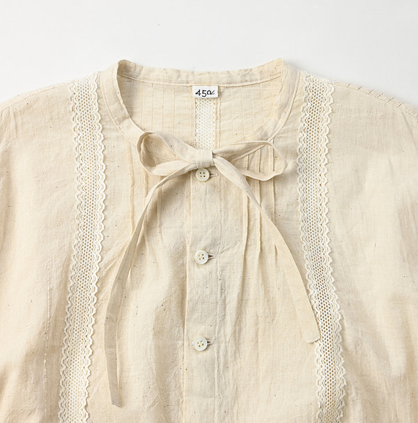 Khadi Ribbon Blouse Detail