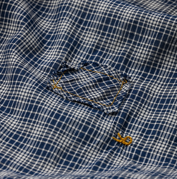 Autumn Breeze Khadi Smock Blouse Detail