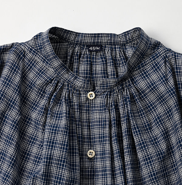Autumn Breeze Khadi Smock Blouse Detail