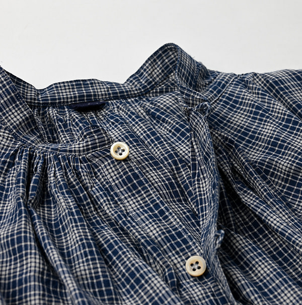 Autumn Breeze Khadi Smock Blouse Detail