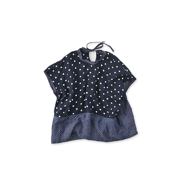 Indian Linen Dot Print M Camisole Navy