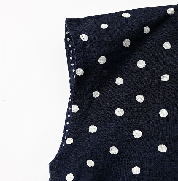 Indian Linen Dot Print M Camisole Detail