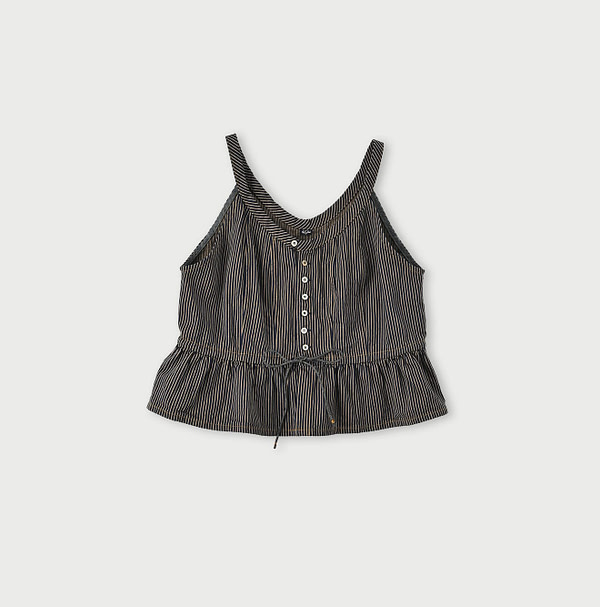 Omugi Denim Camisole Nou Dash Indigo Nou Mon Brown Hickory Nou