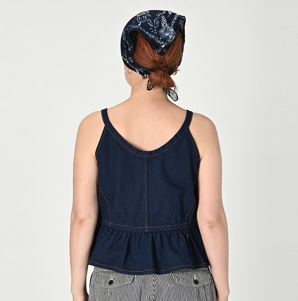 Omugi Denim Camisole Nou Dash Indigo Nou Mon Female Model