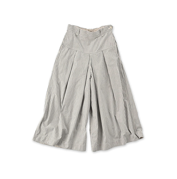 Cook Weather Long Culotte Skirt White Hickory