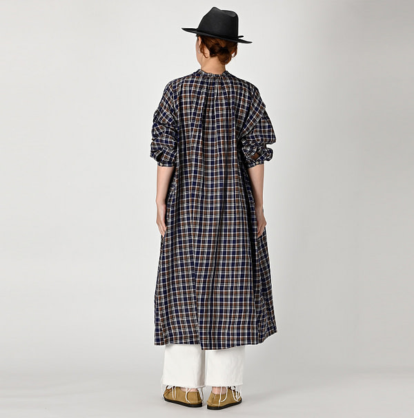 Autumn Breeze Khadi Smock Dress Female Model