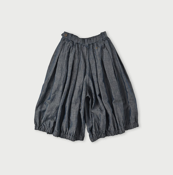 Cotton Linen Dungaree Bloomer Pants Nou Back