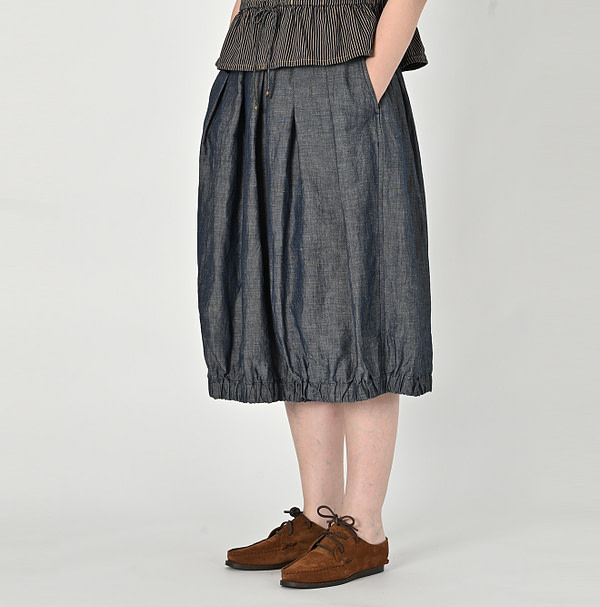 Cotton Linen Dungaree Bloomer Pants Nou Female Model