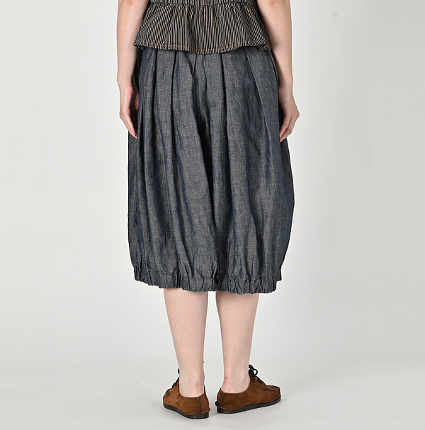 Cotton Linen Dungaree Bloomer Pants Nou Female Model