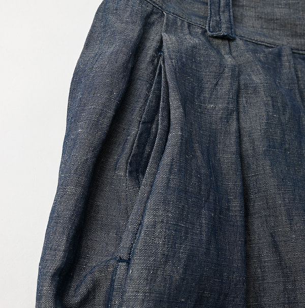 Cotton Linen Dungaree Bloomer Pants Nou Detail