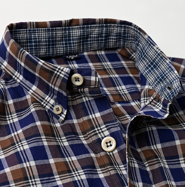 Autumn Breeze Khadi 908 Loafer Button Down Pull Shirt Detail