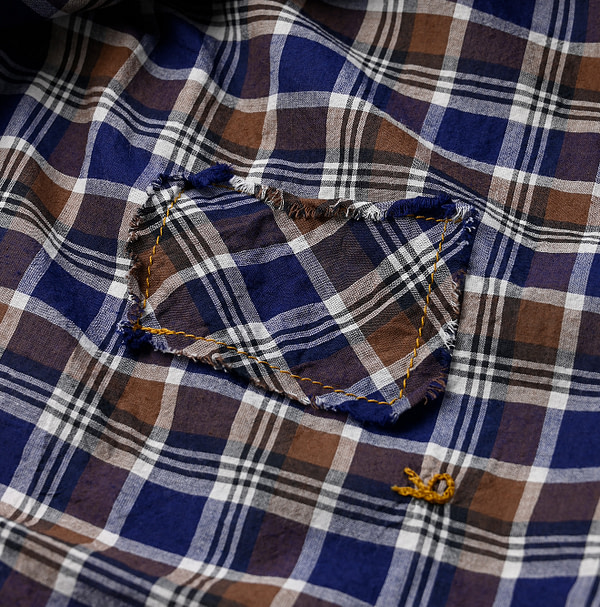 Autumn Breeze Khadi 908 Loafer Button Down Pull Shirt Detail