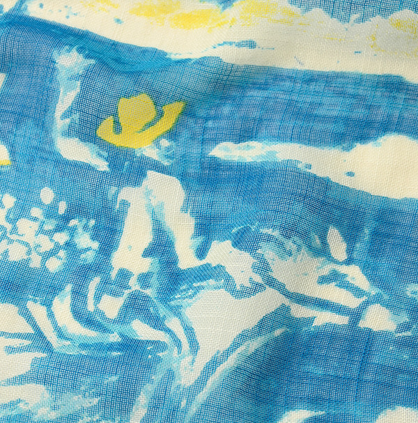 Gauze Picture Book Bandana Detail