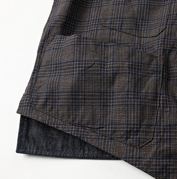 Yorimoku Cotton Tweed 908 4-pocket Vest Detail