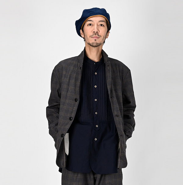 Yorimoku Cotton Tweed 908 Blazer Male Model