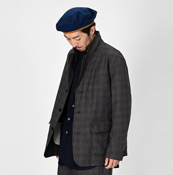 Yorimoku Cotton Tweed 908 Blazer Male Model