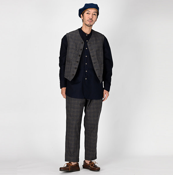 Yorimoku Cotton Tweed 908 Joppan Male Model