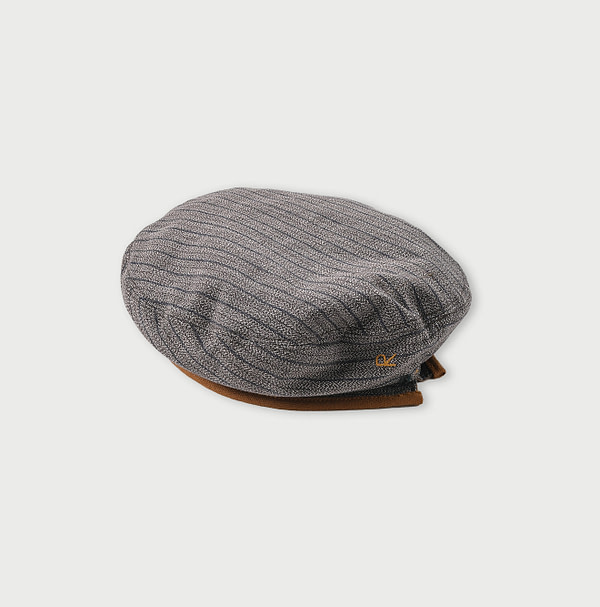 Yorimoku Cotton Tweed Beret Yorimoku Stripe