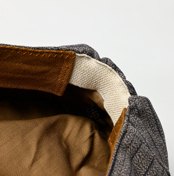 Yorimoku Cotton Tweed Hunting Hat Detail