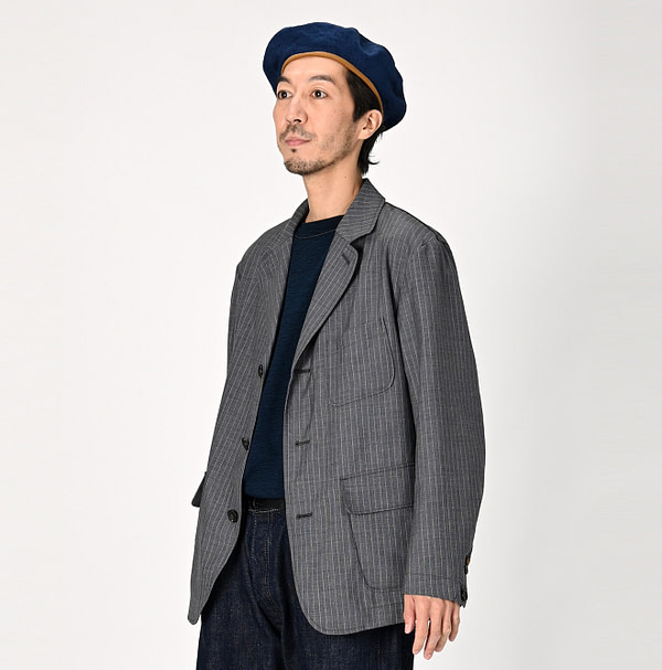 Combed Wool Blazer Male Model