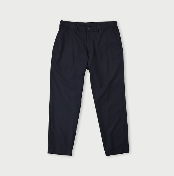 Combed Wool Easy Slacks MEN Navy