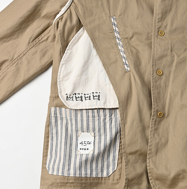 Okome Chino Chir-go Jacket MEN Detail