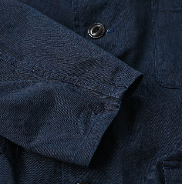 Indigo Okome Chino Chir-go Jacket MEN Detail