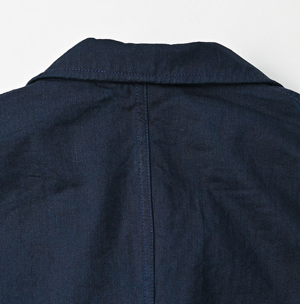 Indigo Okome Chino Chir-go Jacket MEN Detail