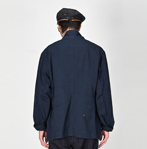 Indigo Okome Chino Chir-go Jacket MEN Male Model