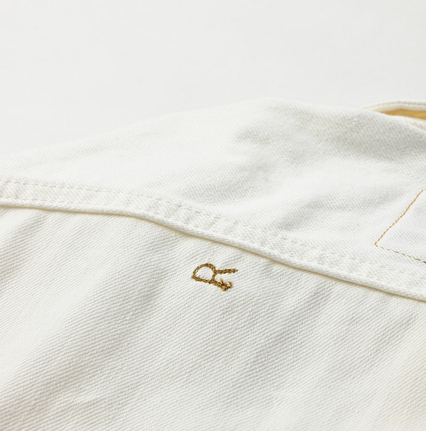 Rye Mugi Denim 908 Hikohime Jacket White Detail