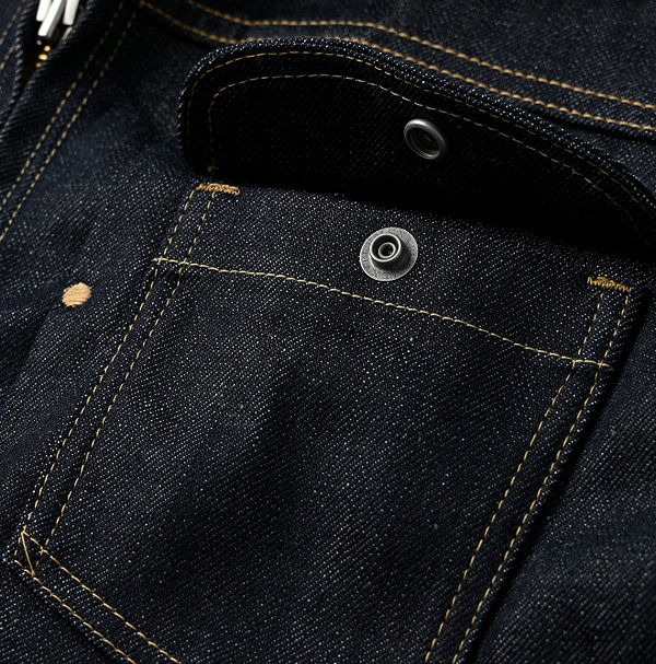 Rye Mugi Denim 908 Crosby Denim Jacket Itchora Detail