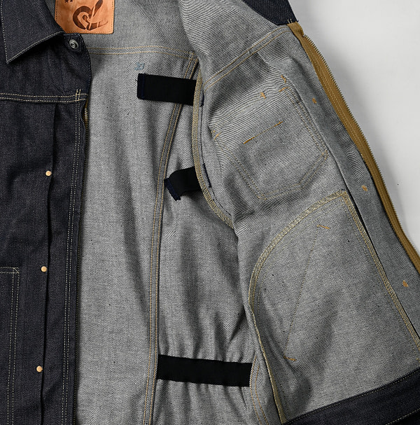 Rye Mugi Denim 908 Crosby Denim Jacket Itchora Detail