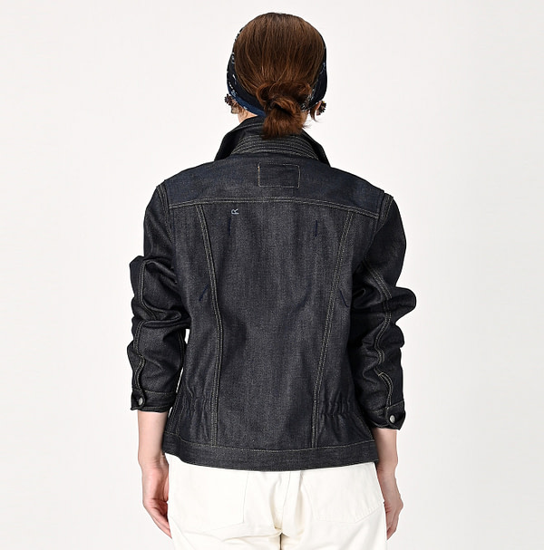 Rye Mugi Denim 908 Crosby Denim Jacket Itchora Female Model