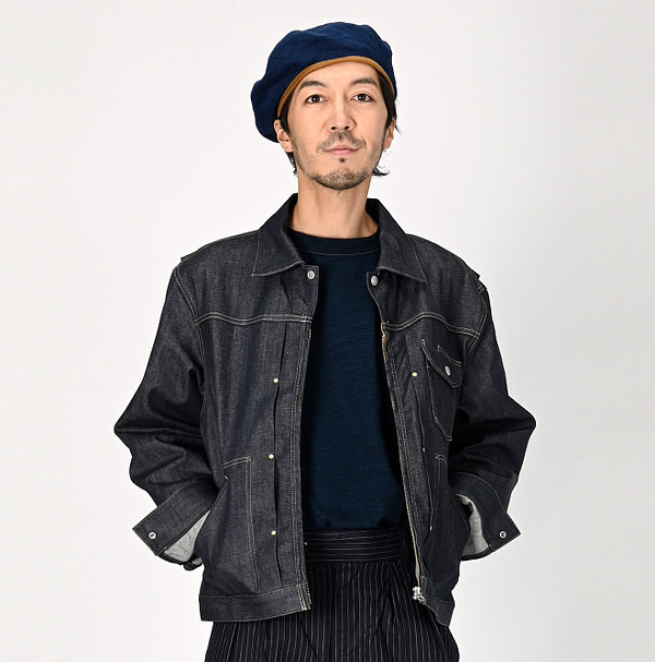 Rye Mugi Denim 908 Crosby Denim Jacket Itchora Male Model