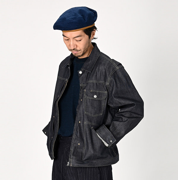 Rye Mugi Denim 908 Crosby Denim Jacket Itchora Male Model