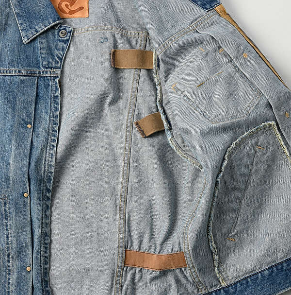 Rye Mugi Denim 908 Crosby Denim Jacket Detail