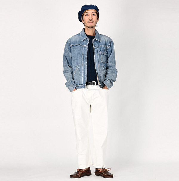 Rye Mugi Denim 908 Crosby Denim Jacket Male Model