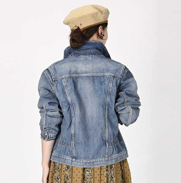 Rye Mugi Denim 908 Crosby Denim Jacket Female Model