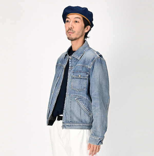 Rye Mugi Denim 908 Crosby Denim Jacket Male Model