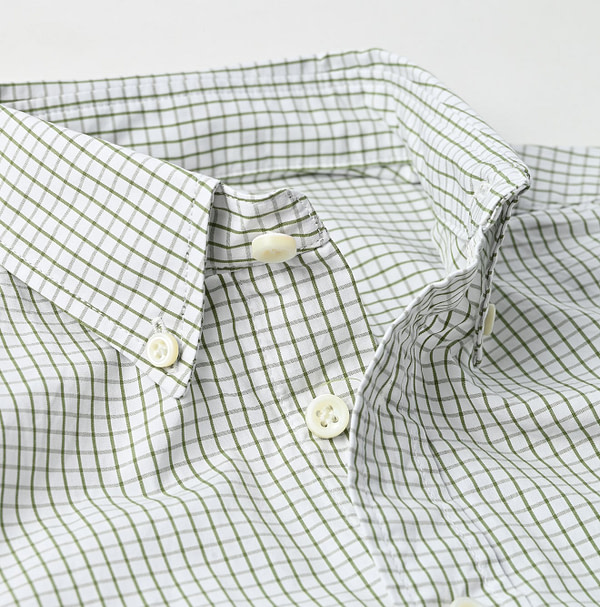 No.180 Miko 908 Ocean Button Down Shirt Detail