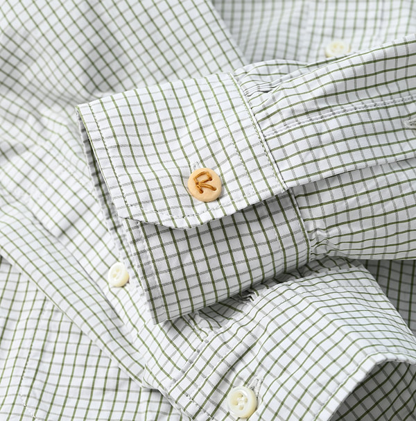 No.180 Miko 908 Ocean Button Down Shirt Detail