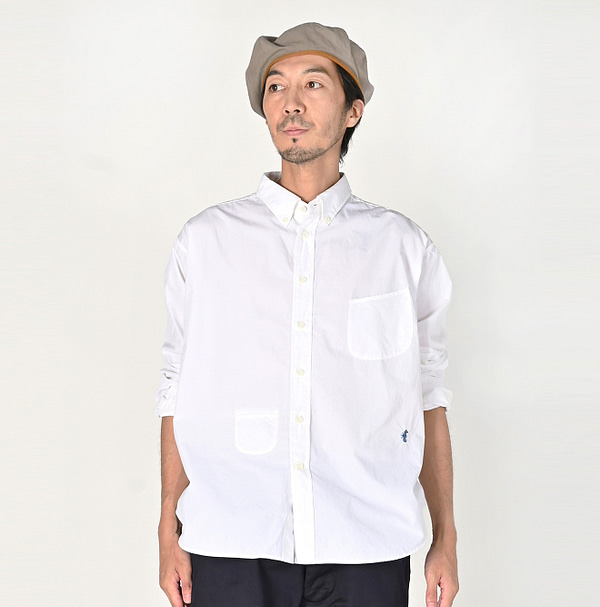 No.180 Miko 908 Ocean Button Down Shirt Male Model